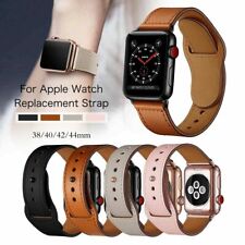For Apple Watch Leather Strap Series 8 7 6 SE 5 4 3 2 38/40/42/44mm iWatch Band
