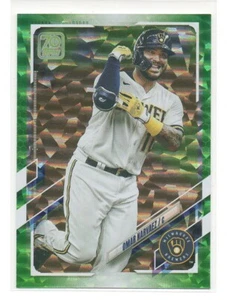 2021 Topps Series 1 Green Foil #282 Omar Narvaez 201/499 Milwaukee Brewers - Bild 1 von 1