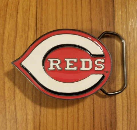 Cincinnati Reds Belt Buckle - Vintage Official MLB 2005 Cover