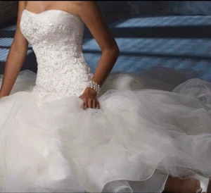 wedding dress size 12 used - Picture 1 of 6