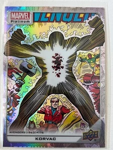 2022 UD Marvel Platinum Rainbow #138 Korvac - Picture 1 of 2