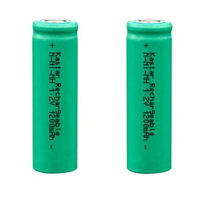 Kastar 2-Pack N Size Flat Button Rechargeable Ni-MH Battery 1.2V 1200mAh - Image 1 of 4