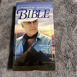 The Bible Genesis VHS Charlton Heston - Picture 1 of 3