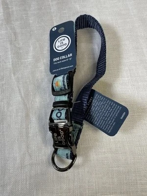 Life Is Good Blue Good Vibes Beach Theme Dog Collar - Size Small 8”-12” - New - Image 1 of 4