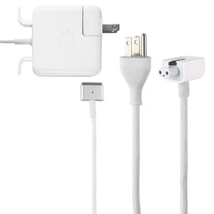 Apple 45-Watt MagSafe 2 Laptop Charger with 3-Prong & Folding Plug Kit (A1436) - Picture 1 of 3