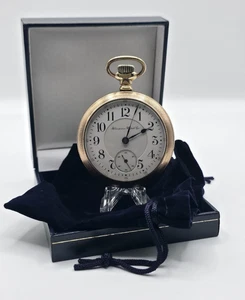 1902 Hampden Pocket Watch North American Railway - RR Grade, Runs Well - Picture 1 of 11