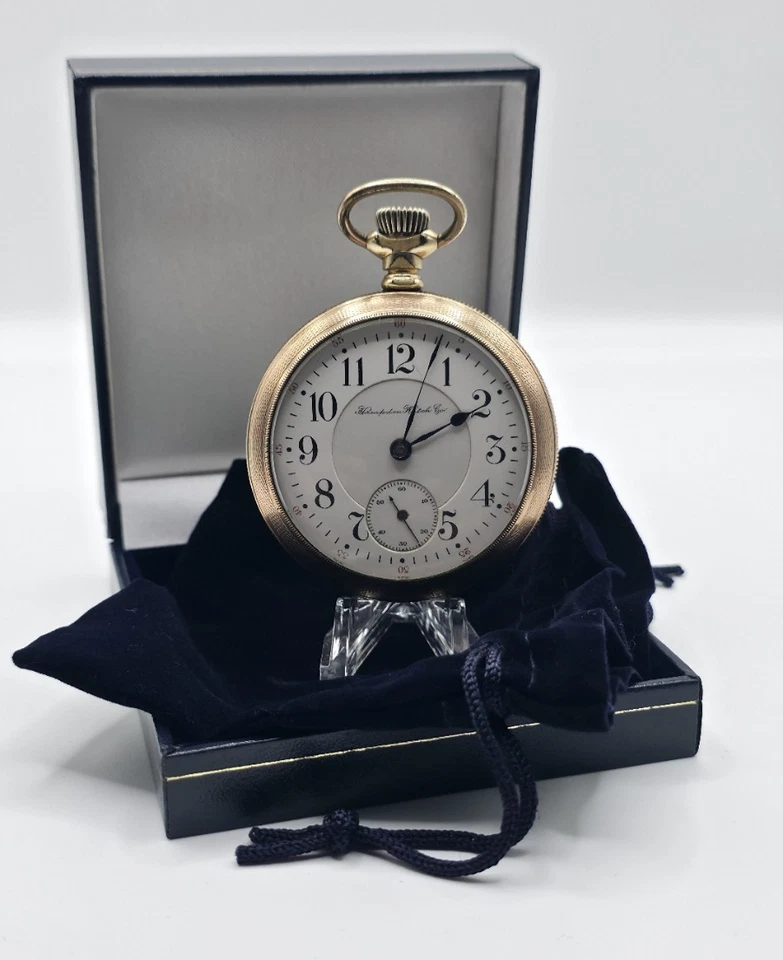1902 Hampden Pocket Watch North American Railway - RR Grade, Runs Well - Image 1 of 4