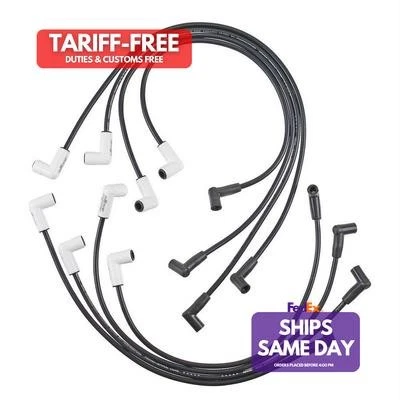 Accel ACL9011C Black 8 mm Spark Plug Wire Kit fits Small Block Chevy Performance - Image 1 of 4