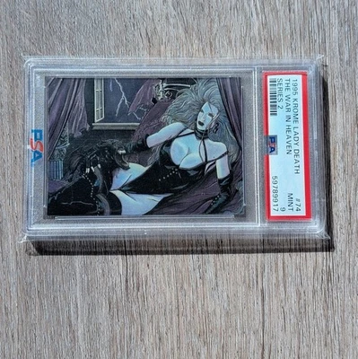 1995 Lady Death Krome Series 2 #74 The War in Heaven Chromium PSA 9 - Image 1 of 2