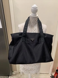 Prada Nylon Tote Bag Large Black - Picture 1 of 12