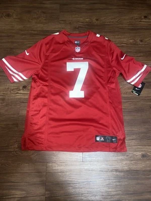Colin Kaepernick #7 旧金山 49 人队 NFL Nike On Field 球衣 男女通用 L 全新带标签 — 第 1/4 张图片
