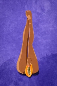 My Papaya by Raissa Oltmanns Giclee Art Print Paper or Canvas - Picture 1 of 3