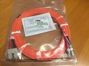 SPC SPC19995 Fiber Optic Jumper, ST to SC Connectors, 5 Meters - Picture 1 of 1