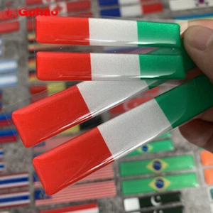 4x Italy Flag Gas Tank Fairing Fender Emblem Badge Decal for MotoGuzzi Bimota - Picture 1 of 4