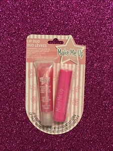 Make Me Up ~ Dúo de labios, paquete de 2 ~ ALGODÓN DE AZÚCAR ~ Brillo de labios .21 oz y bálsamo labial .12 oz - Imagen 1 de 4