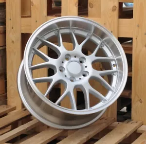 4X 18 Zoll RS-GT Style S 5X120 Oldschool Deep Dish Alufelgen für BMW E36 E46 E90 - Bild 1 von 1