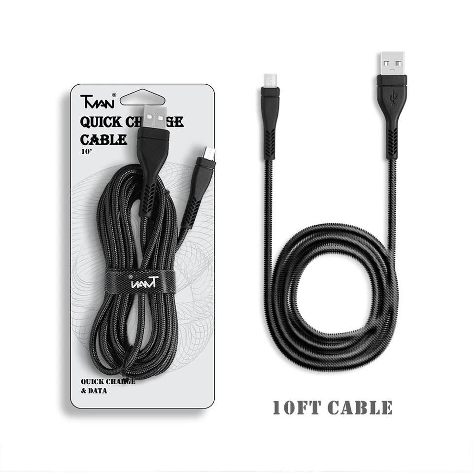 10ft Long USB Cord for Verizon Jetpack 4G LTE Mobile Hotspot MiFi 6620 6620L - Image 1 of 3