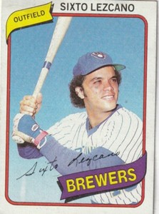 FREE SHIPPING-MINT-1980 Topps #215 Sixto Lezcano PLUS BREWERS BONUS CARDS