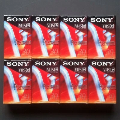 Cassette Video VHS-C SONY Premium 30 - Stock 8 NUOVE Sigillate - Videotape OTT - Image 1 of 3