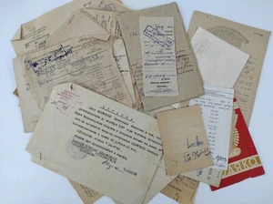50 Soviet vintage receipts and other papers 1920s-1980s - Picture 1 of 10