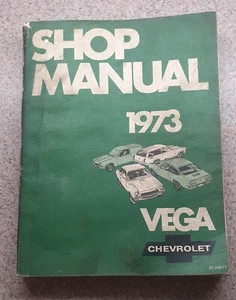 1973 Chevrolet Vega shop Manual ST-300-73 Factory Dealer Repair Preowned. - Bild 1 von 5