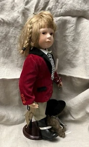 BOYDS COLLECTION Yesterday’s Child Porcelain Equestrian Girl ELIZABETH w/Curry - Picture 1 of 10