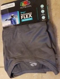 New Fruit of the Loom Boys Performance Flex Baselayer Set Soft Grey S (6/7) - Picture 1 of 4