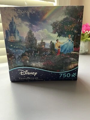 Thomas Kinkade Disney Dreams Cinderella Wishes Upon A Dream 750 Piece Puzzle - Image 1 of 3