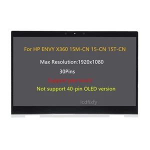 LCD Touch Screen Display Replacement for HP ENVY X360 15-CN1055CL 15-CN0001NA  - Picture 1 of 4