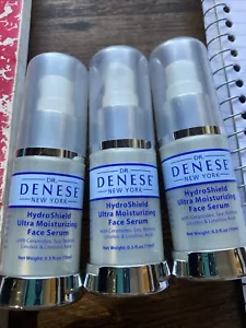 (3) Lotto pezzi Dr. Denese HydroShield siero viso ultra idratante 0,5 fl oz nuovo - Foto 1 di 5