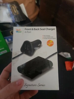 Tech and Go 9.6 Amp 4-Port Front and Back Seat Charger - Image 1 of 3