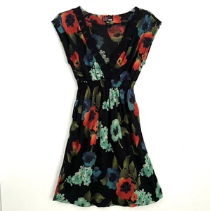 Yumi Size S/M Floral Dress Elastic Waist V-Neck Lace Sleeveless Blended Fabric - Picture 1 of 8