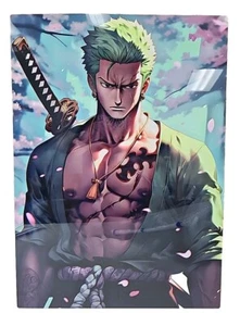 Metaleks One Piece Roronoa Zoro w/Katana 13.7"x19.2" Metal Poster | Light Damage - Picture 1 of 11