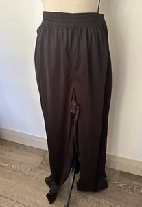 VTG 90s Nike Mens Black Break Away Pants Buttons Basketball ActiveWear XL EUC - Foto 1 di 6