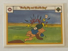 1990 Upper Deck Comic Ball Porky Pig and Charlie Dog #80