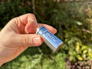 LARGE Pill Box Silver Organiser for Tablets, Travel Pill Box Holder with Keyring - Picture 1 of 5