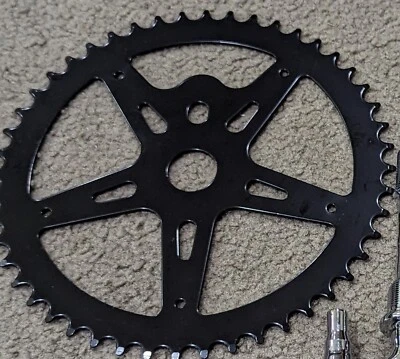 PIÑÓN BICICLETA BMX NEGRO 48 T PLATO, PARA BICICLETAS MULTIVELOCIDAD, 26" CRUISERS Foto 1 de 4