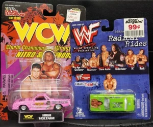 WCW High Voltage Racing Champions 1:64 scale & WWF Triple H Die Cast - Picture 1 of 3