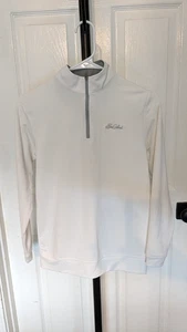 Peter Millar Boys 1/4 Zip Golf Pullover White Size M - Picture 1 of 2