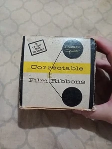 New Old Stock 5 Correctable Film Ribbons T 49 Black Olympia Model 35 Hermes... - Picture 1 of 14