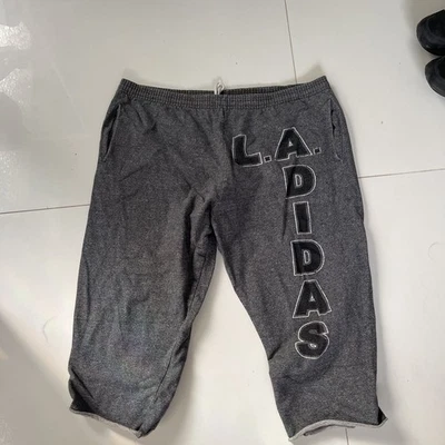 Adidas L.A.D.I.D.A.S. Gray Sweatpants Cropped Capri  See Tag for Size - Image 1 of 4