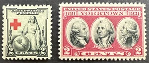 US 1931 Sc# 702-703 Lot of 2 MNH Red Cross & Yorktown Issues - Picture 1 of 2