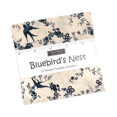 Moda Charm Pack Bluebird's Nest de Kansas Troubles Quilters 100% algodón 9800PP Foto 1 de 2