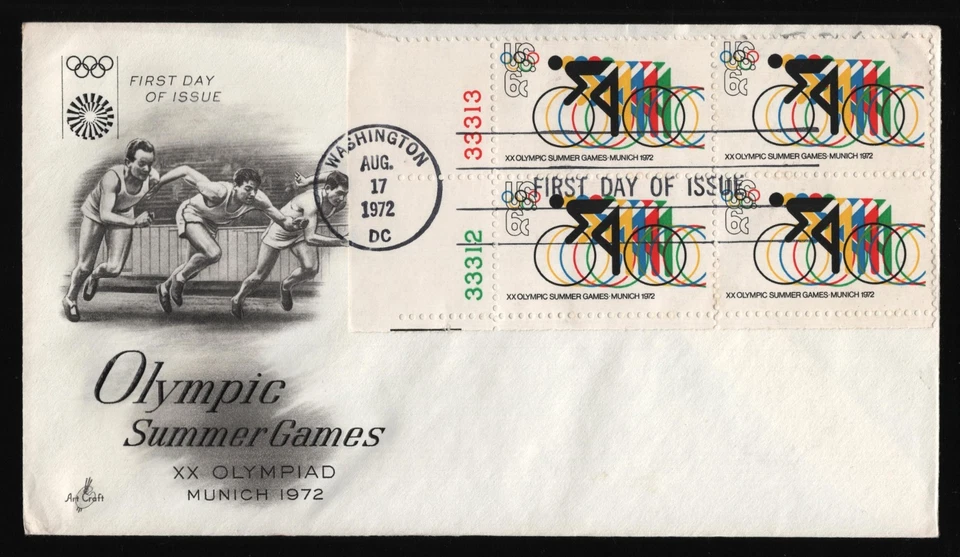 #1460 Bloque de esquina de ciclismo 6c de 4 con placa #s, artesanía artística [1] **CUALQUIER 5 = ENVÍO GRATUITO* Foto 1 de 1