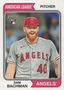 2023 Topps Heritage #704 Sam Bachman - Imagen 1 de 2