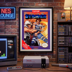 Retro Strider NES Poster - Classic Capcom Game Art Print