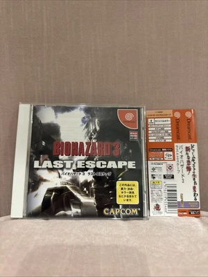 Dreamcast Biohazard 3 Last Escape con Spine Reg-Card DC Resident Evil Juego USSHIP Foto 1 de 4