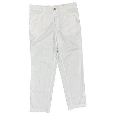 Pantalones chinos Pal Zileri blancos de algodón Tech ligeros Italia 32x31 Foto 1 de 4