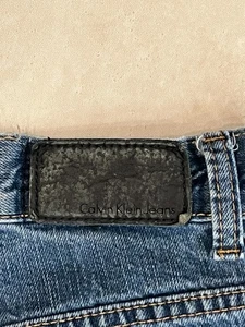 Calvin Klein Jeans Mens Medium Wash 5 Pocket Straight Leg Denim Blue Jeans 34x28 - Picture 1 of 12