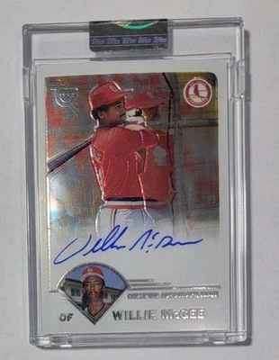2003 Topps Retired Signature Willie McGee #TA-WMG Autograph - Image 1 of 2